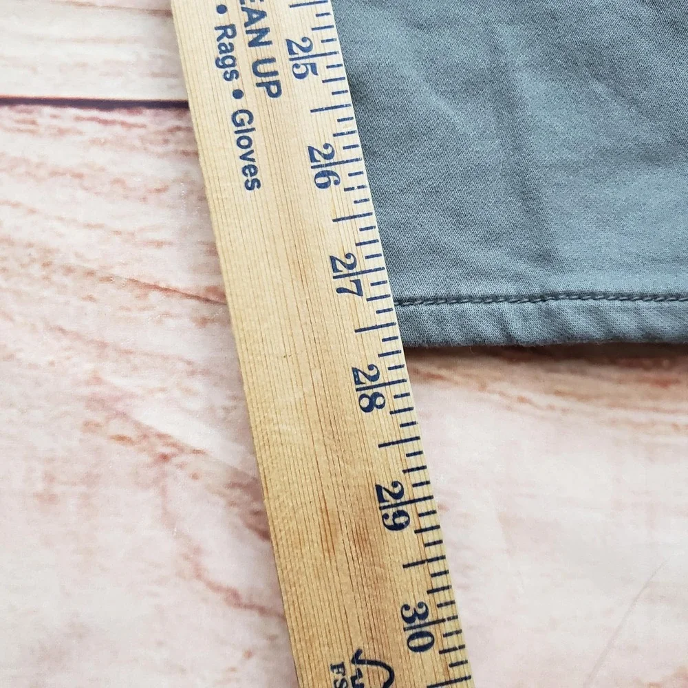 Banana Republic Pants‎ Mens 34x30 Gray Chino Slim Stretch Cotton-Spandex
